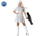 Disfraz Galaxia Vestido Blanco Mujer Adulto Talla XL