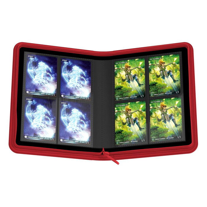 Ultimate Guard Zipfolio 160 8-Pocket Xenoskin - Red Ultimate Guard Zipfolio 160 8-Pocket Xenoskin - Red