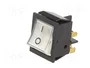 ORNO Interruptor Rocker DPST Transparente 16A/250VAC