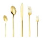 DKD Home Decor Set de Cubertería 20 Piezas en Acero Inoxidable Dorado