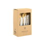 DKD Home Decor Set de Cubertería 20 Piezas en Acero Inoxidable Dorado