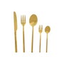 DKD Home Decor Set de Cubertería 20 Piezas en Acero Inoxidable Dorado