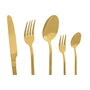 DKD Home Decor Set de Cubertería 20 Piezas en Acero Inoxidable Dorado