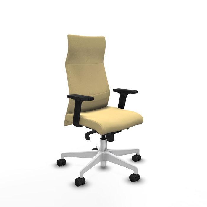 PIQUERAS Y CRESPO Sillón Albacete Crema con Mecanismo Sincro y Brazos 2D PIQUERAS Y CRESPO Sillón Albacete Crema con Mecanismo Sincro y Brazos 2D