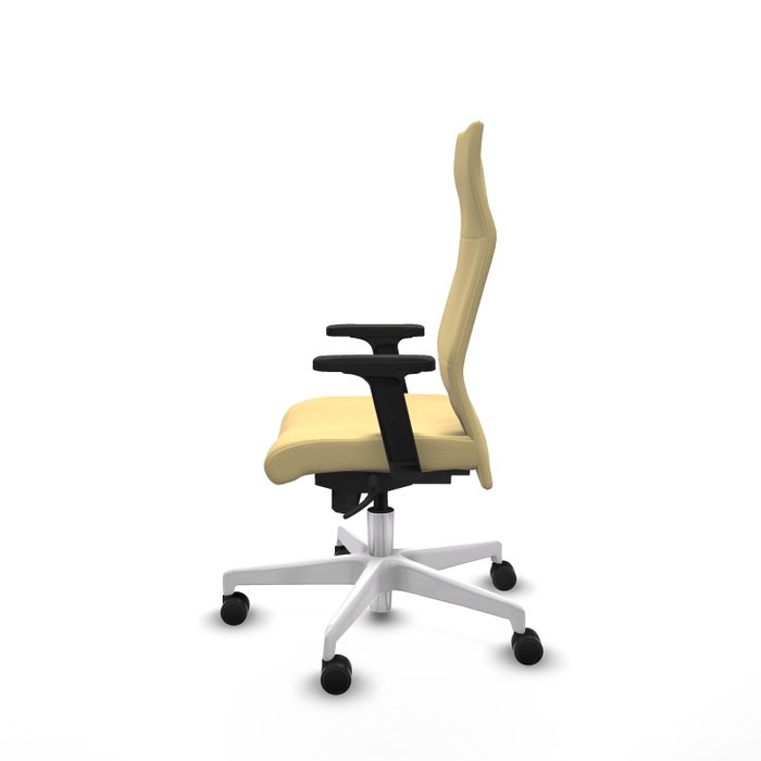 PIQUERAS Y CRESPO Sillón Albacete Crema con Mecanismo Sincro y Brazos 2D PIQUERAS Y CRESPO Sillón Albacete Crema con Mecanismo Sincro y Brazos 2D