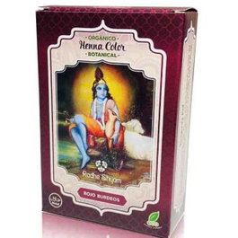 RADHE SHYAM Henna Polvo Botanicals Rojo Burdeos