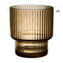 Home Deco Factory Juego de 4 Vasos Ámbar Heritage