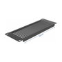 DeLOCK Panel de gabinete de red de 10″ con ranuras de ventilación vertical 2U negro