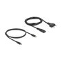 DeLOCK Cargador GaN 145 W con 3x USB Tipo-C y 1x USB Tipo-A, Negro