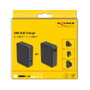 DeLOCK Cargador GaN 145 W con 3x USB Tipo-C y 1x USB Tipo-A, Negro