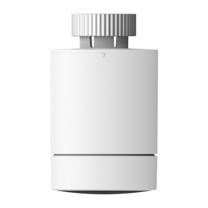 Aqara Termostato Inteligente para Radiador E1 SRTS-A01, ZigBee, Compatible con Apple HomeKit, Alexa y Google, Blanco/Negro, Programable, 0-40 grados C