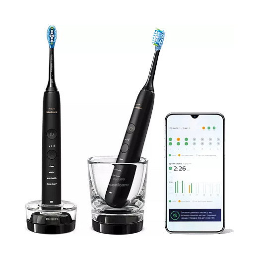 Philips Sonicare DiamondClean 9000 HX9914/54 Negro (Pack de 2)