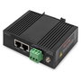 Digitus Inyector PoE Gigabit Industrial IEEE802.3af/at/bt 85W -40 a 75°C 10/100/1000Base-T Negro