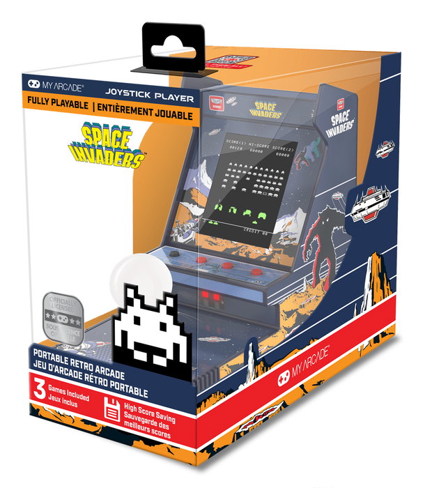 MY-MY ARCADE GAMING My Arcade Portable Retro Arcade Joystick Player Space Invaders (3 juegos incluidos) MY-MY ARCADE GAMING My Arcade Portable Retro Arcade Joystick Player Space Invaders (3 juegos incluidos)
