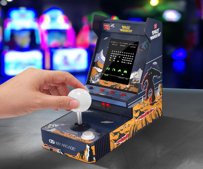 MY-MY ARCADE GAMING My Arcade Portable Retro Arcade Joystick Player Space Invaders (3 juegos incluidos) MY-MY ARCADE GAMING My Arcade Portable Retro Arcade Joystick Player Space Invaders (3 juegos incluidos)