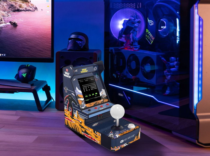 MY-MY ARCADE GAMING My Arcade Portable Retro Arcade Joystick Player Space Invaders (3 juegos incluidos) MY-MY ARCADE GAMING My Arcade Portable Retro Arcade Joystick Player Space Invaders (3 juegos incluidos)