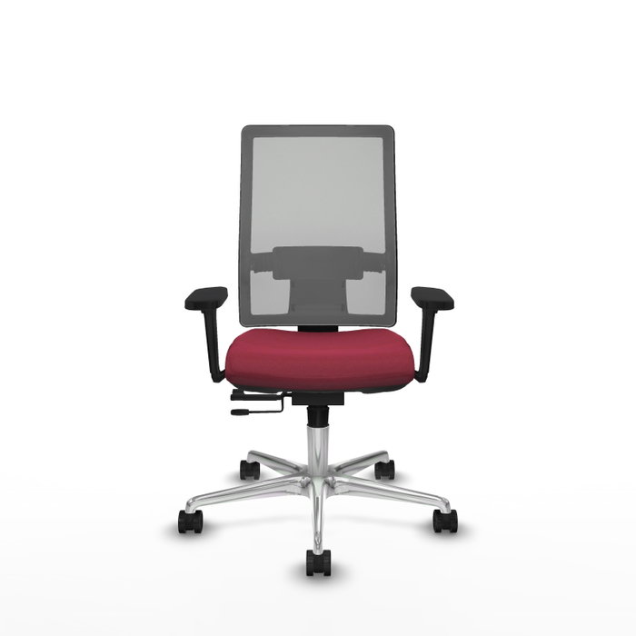 PIQUERAS Y CRESPO Silla de oficina Horna con mecanismo Sincro/Traslack, Granate y Gris PIQUERAS Y CRESPO Silla de oficina Horna con mecanismo Sincro/Traslack, Granate y Gris