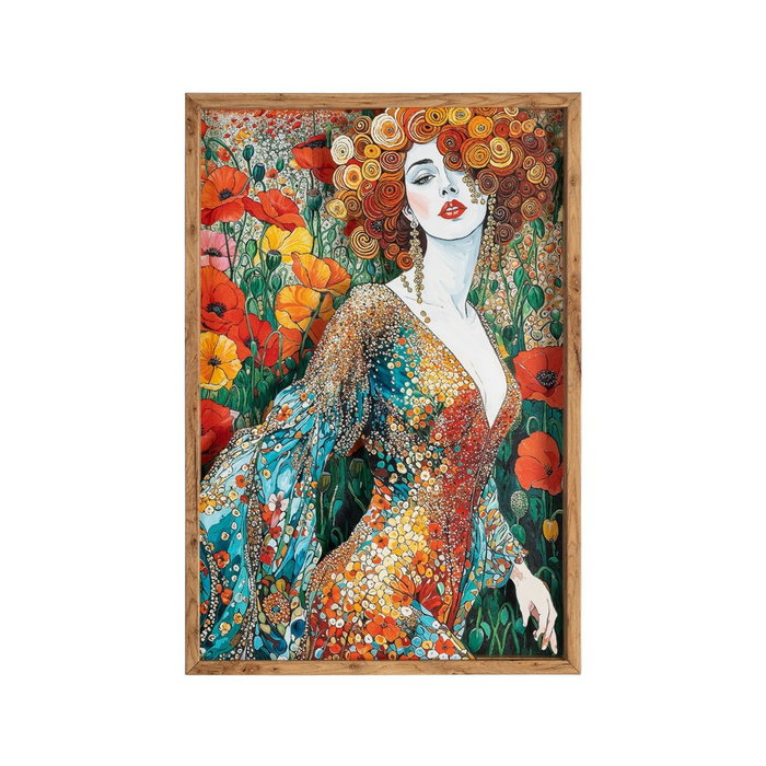 Cuadro Mujer Madera-Cristal Impreso 43 X 3,50 X 63 cm Cuadro Mujer Madera-Cristal Impreso 43 X 3,50 X 63 cm