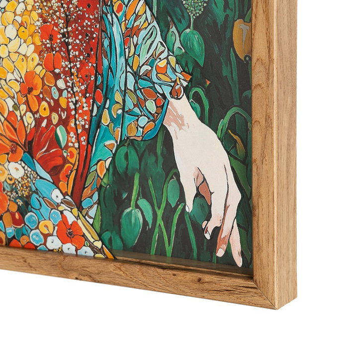 Cuadro Mujer Madera-Cristal Impreso 43 X 3,50 X 63 cm Cuadro Mujer Madera-Cristal Impreso 43 X 3,50 X 63 cm