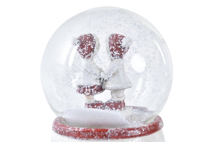DKD Home Decor Figura Navidad Tradicional Rojo Blanco Resina Cristal 7 x 9 x 7 cm