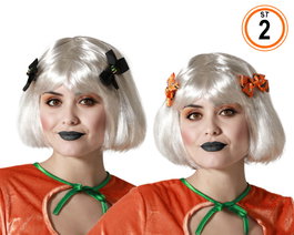 Pack de 4 pinzas de pelo con diseños Halloween variados