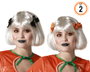 Pack de 4 pinzas de pelo con diseños Halloween variados