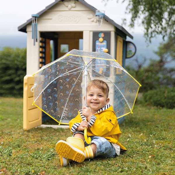 Smoby Casa 4 Estaciones 114.70x99x19.60 cm - Casa de Juego Exterior para Niños a Partir de 3 Años