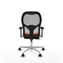 PIQUERAS Y CRESPO Silla de oficina Jorquera con Mecanismo Sincro/Traslack, Naranja y Gris