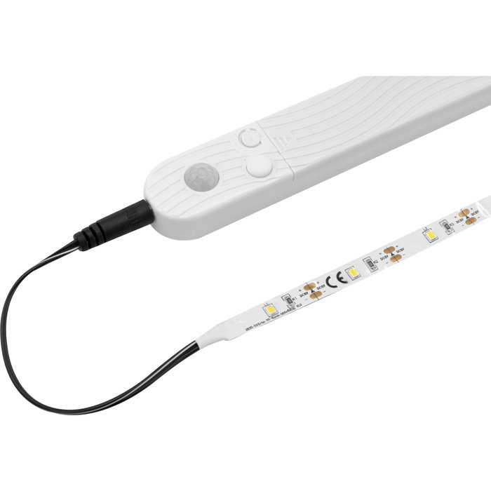 Ansmann Tira LED con Sensor, 2m, 60 LEDs, Blanco Cálido