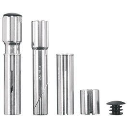 Ergotec Adaptador para tubo de dirección A-Head de acero 1 - 1 1/8 pulgadas para bicicleta