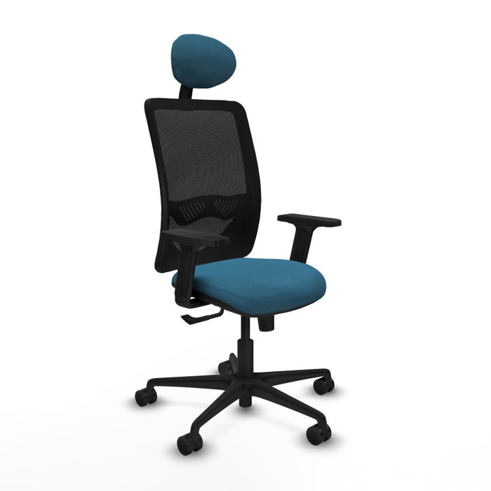 PIQUERAS Y CRESPO Silla de oficina Zulema Verde petróleo y Negro PIQUERAS Y CRESPO Silla de oficina Zulema Verde petróleo y Negro