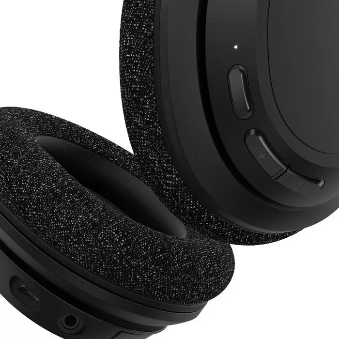 Belkin SoundForm Adapt Auriculares Diadema Bluetooth 5.2 Inalámbricos y Alámbricos con Cancelación Activa de Ruido, Micrófono Boom, 65h Batería, Color Negro