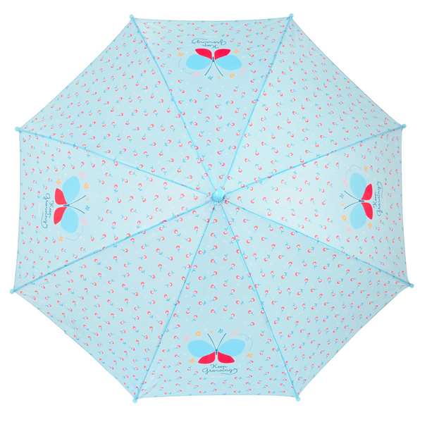 Safta Paraguas Manual 48 cm Blackfit8 "Mariposa" Poliéster 300D Azul Claro M