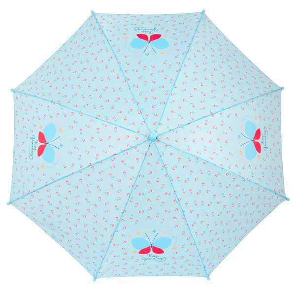 Safta Paraguas Manual 48 cm Blackfit8 "Mariposa" Poliéster 300D Azul Claro M
