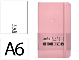 Antartik Cuaderno A6 Tapa Blanda Hojas Lisas Rosa Pastel 100 Hojas 80 Gr Certificación FSC Estilo Práctico Colección Antartik Notes