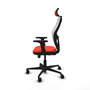 PIQUERAS Y CRESPO Silla de oficina Jorquera con mecanismo Sincro/Traslack Naranja y Blanco