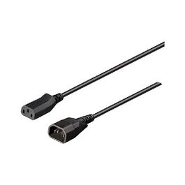 BACHMANN Cable de Alimentación C13 a C14, Negro, 1 m, Conectores Macho C14 y C15, Factor de Forma Recto, 356.120