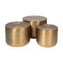 Ixia Set de 3 Mesas Auxiliares Oro Viejo