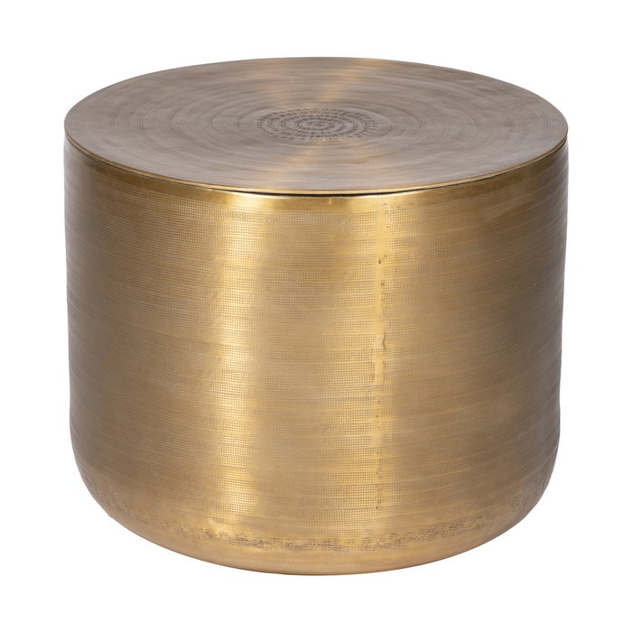 S/3 Mesa Auxiliar Oro Viejo Metal 58,50 X 58,50 X 41,90 cm