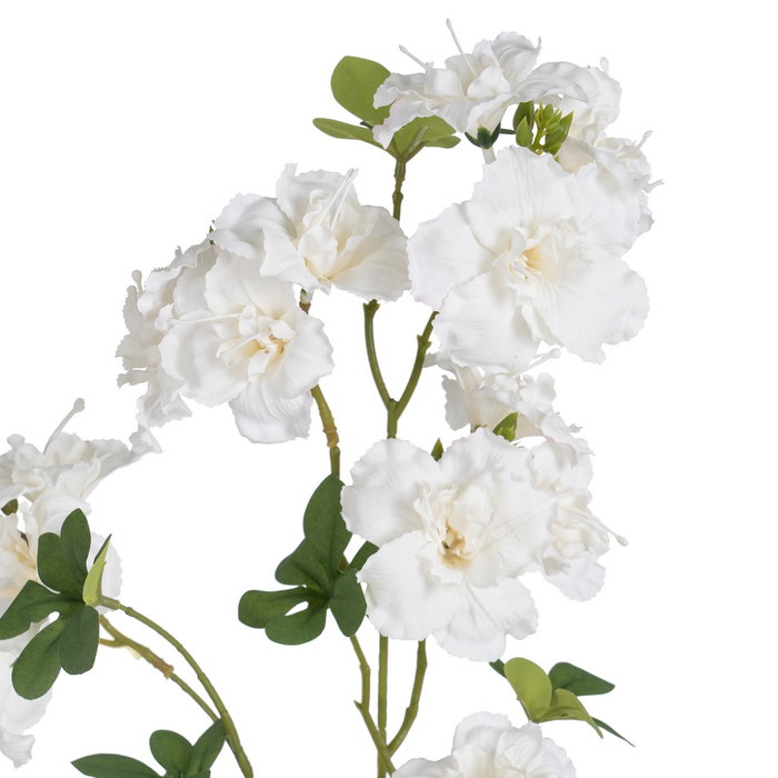 Flor Azalea Blanco Poliéster-Polietileno 92 cm (Set de 24)