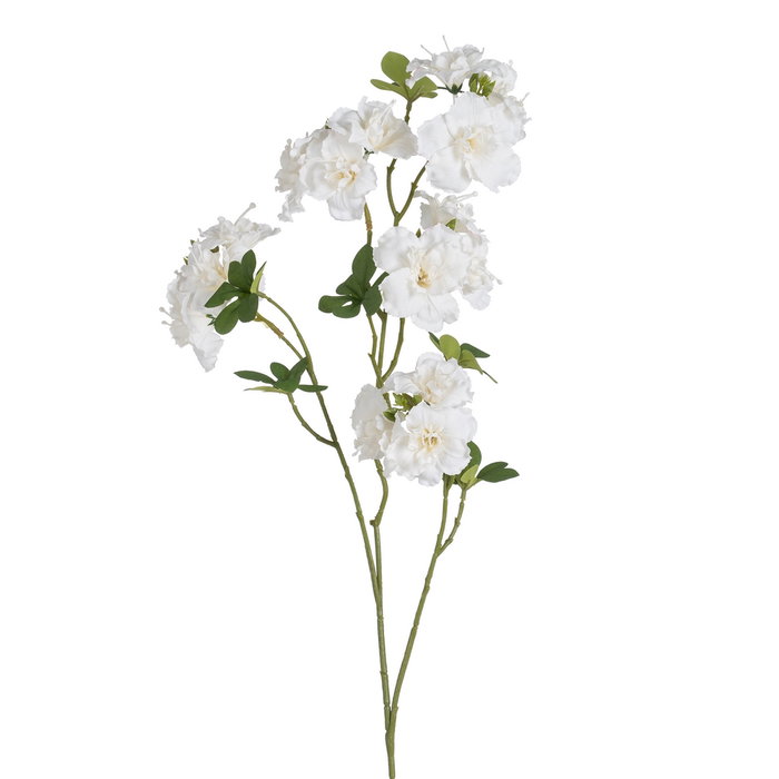 Flor Azalea Blanco Poliéster-Polietileno 92 cm (Set de 24)