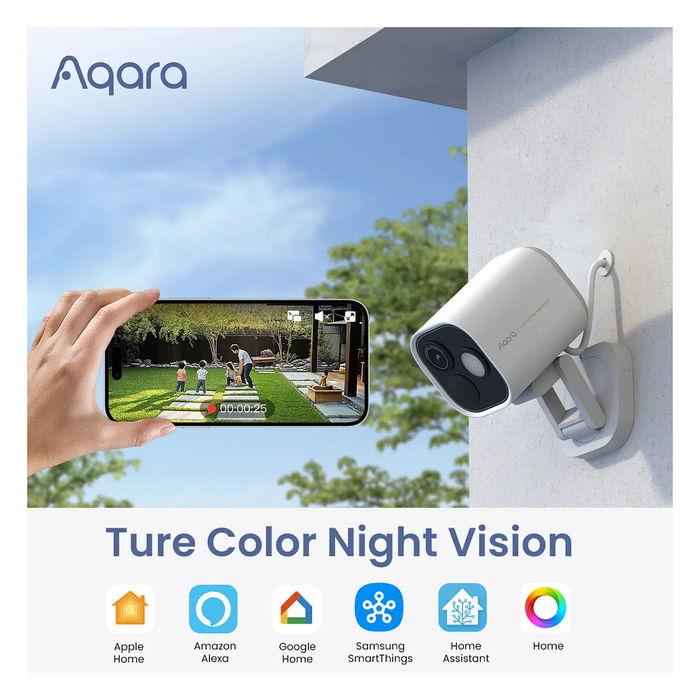 Aqara G5 Pro CH-C07D-W Hub Cámara de Seguridad IP WiFi Exterior 4.2mm 133° IP65