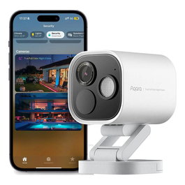 Aqara Hub Cámara de Seguridad WiFi Exterior Pro CH-C07D-W, 1520p, Visión Nocturna, IP65, Blanco, 133°, Sensor 1/1.8", 4.2mm