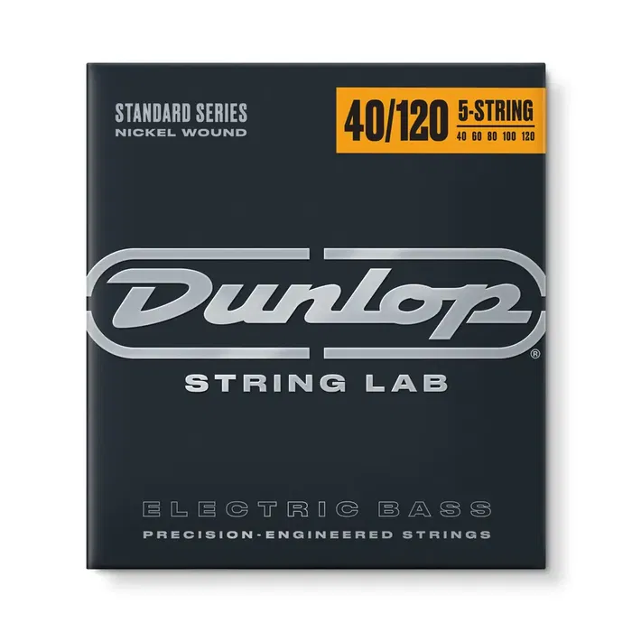 Dunlop Juego Cuerdas Bajo Nickel 5 St. 40-120 para Bajo Eléctrico