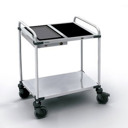 Rieber Carro Servogrill Cookstation 1, Carro para cocina profesional, acero inoxidable, 915x700x950 mm