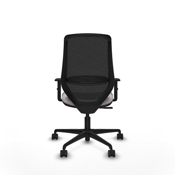 PIQUERAS Y CRESPO Silla de oficina Mardos con mecanismo Sincro, Blanco y Negro