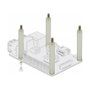 DeLOCK Separador M4 x M4 Hexagonal 20 mm Natural 4 Piezas