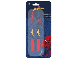 Safta Bolígrafos Borrables Spiderman Blíster de 2 Unidades