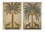 DKD Home Decor Cuadro Lienzo PS 83x4,5x123 Palmera (Pack de 2)