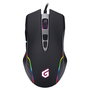 Conceptronic DJEBBEL03B Gaming USB Maus Óptico 7200 DPI para Juegos, 7 Botones Programables, Iluminación RGB, Ergonómico Mano Derecha, Negro